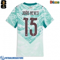 Fotballdrakt Dame Portugal Joao Neves #15 Bortedrakt VM 2026 Kortermet